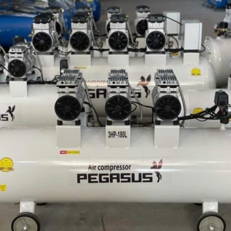 máy nén khí không dầu Pegasus TM-OF750x3-180L